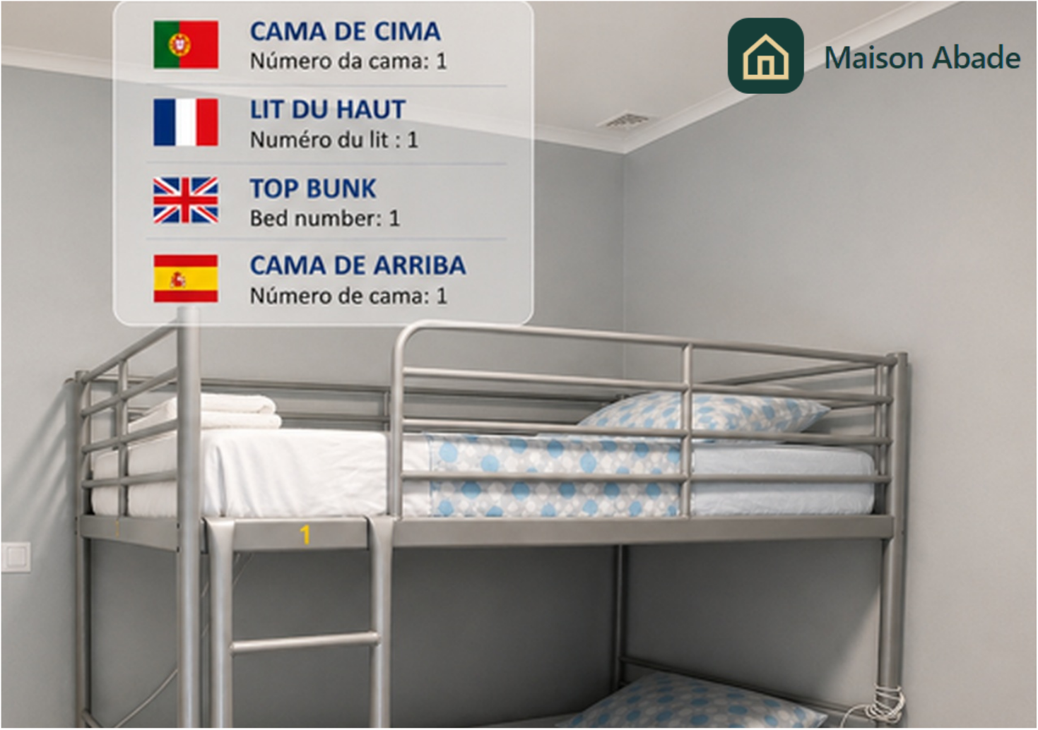 Quarto 1 · Cama 1